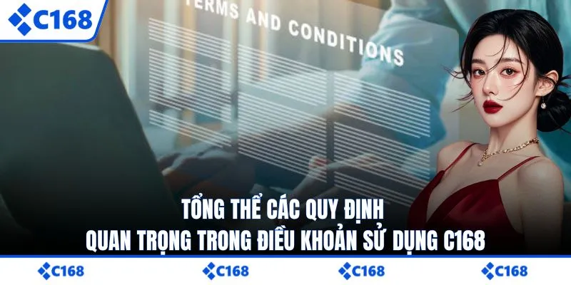 Tổng thể các quy định quan trọng trong điều khoản sử dụng C168